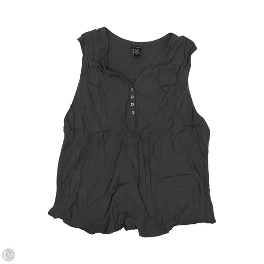 Blouse Sleeveless By Torrid In Grey, Size: 4x