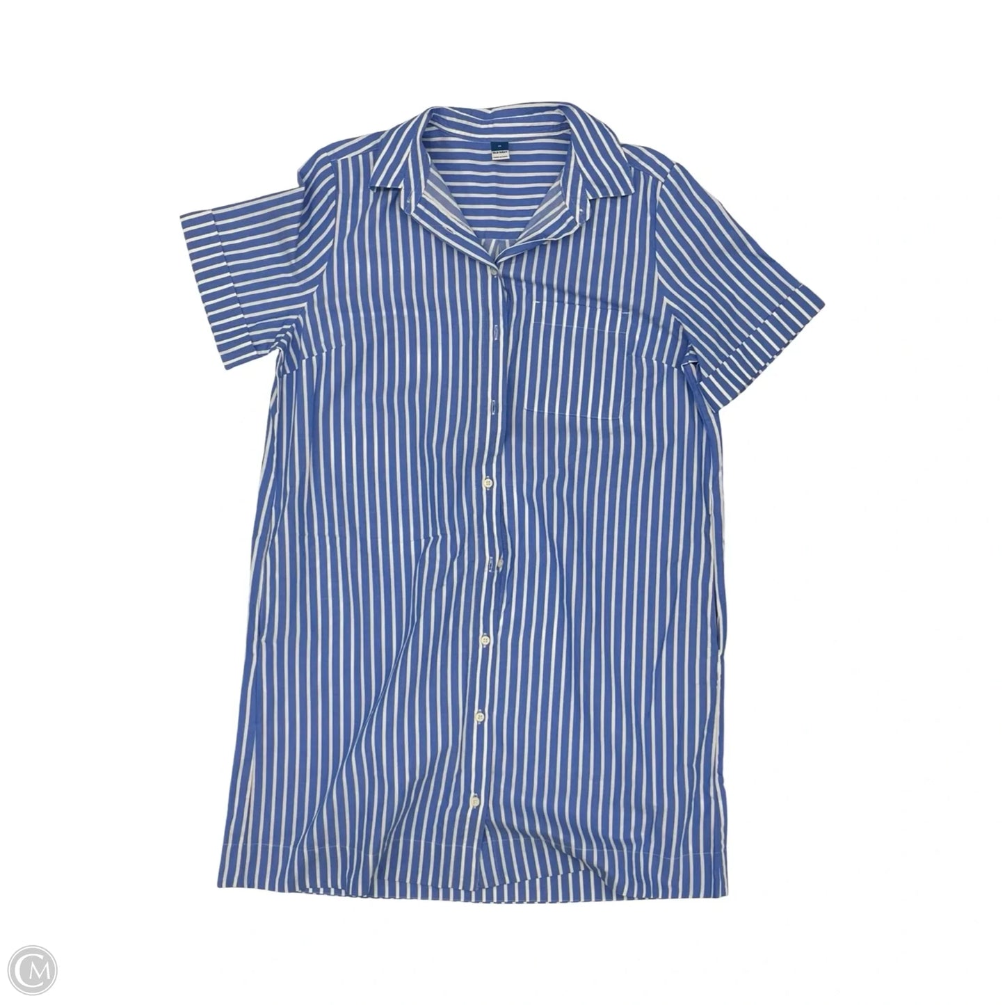 Dress Casual Short By Old Navy In Blue & Cream, Size: M