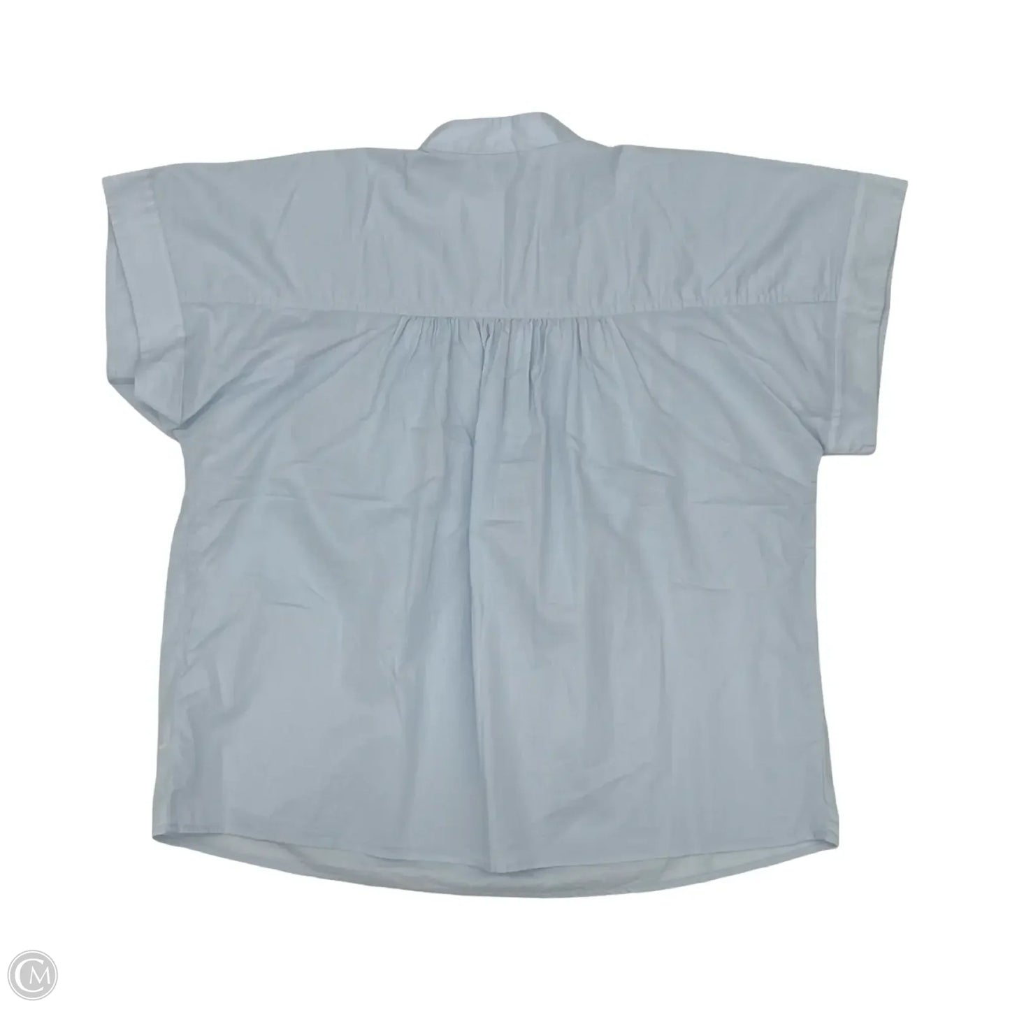 Blouse Short Sleeve By Universal Thread In Blue, Size: M