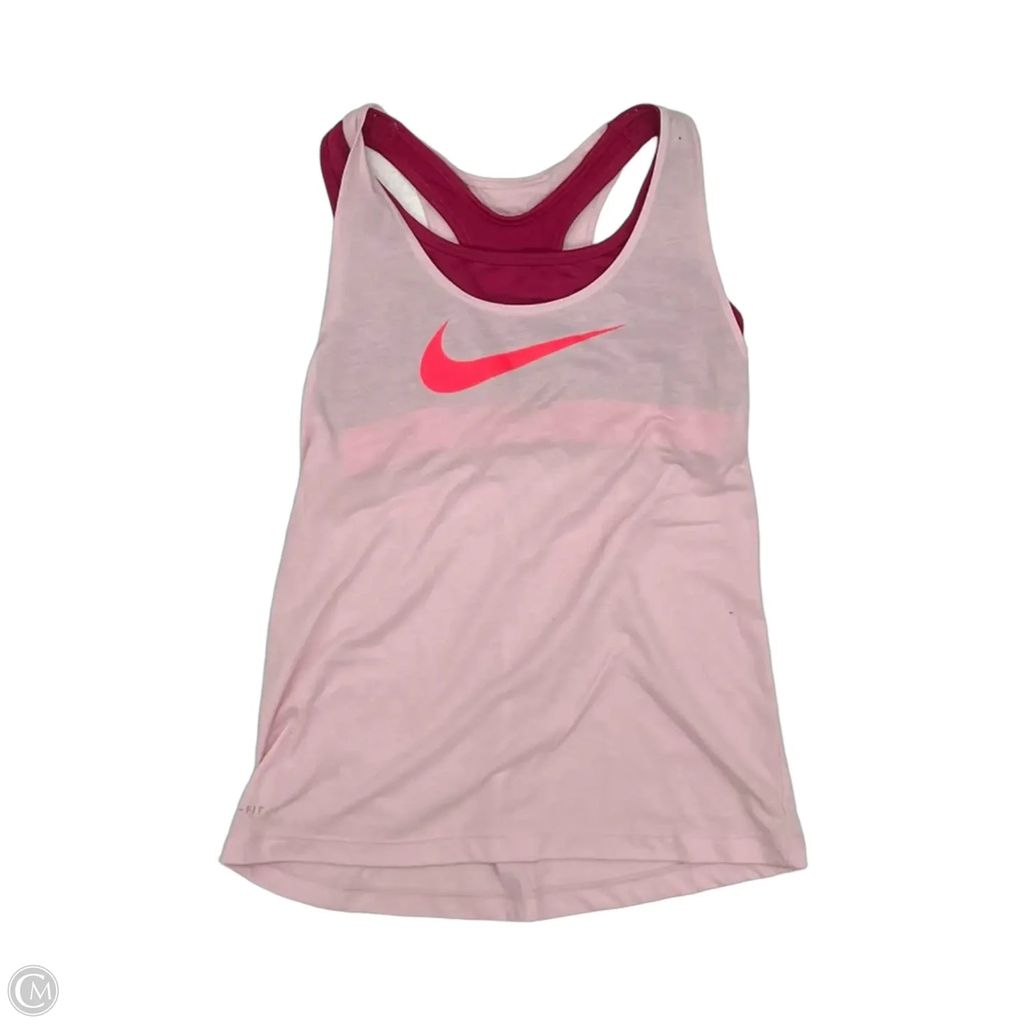 Athletic Tank Top By Nike In Pink, Size: M