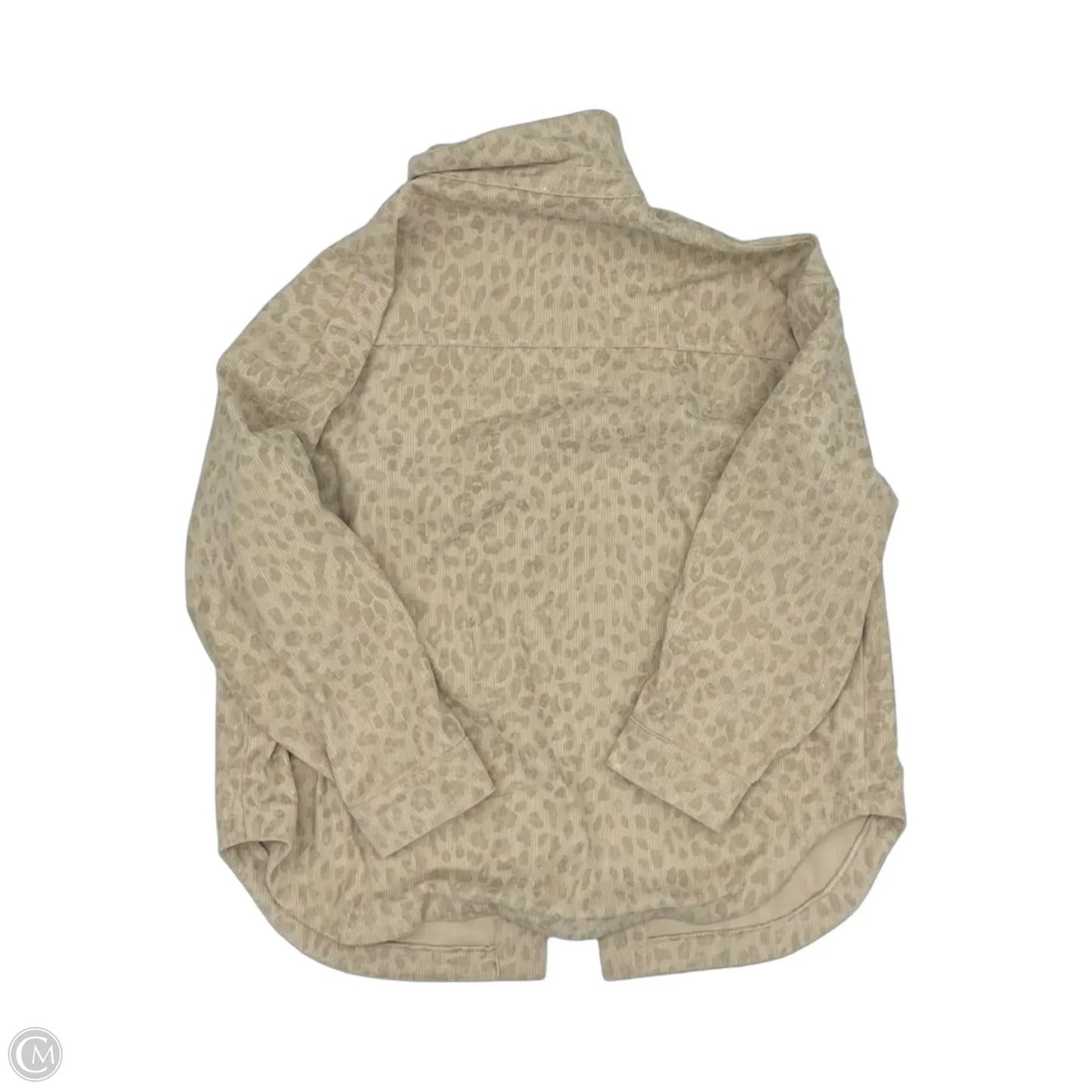Jacket Shirt By Bke In Tan, Size: L