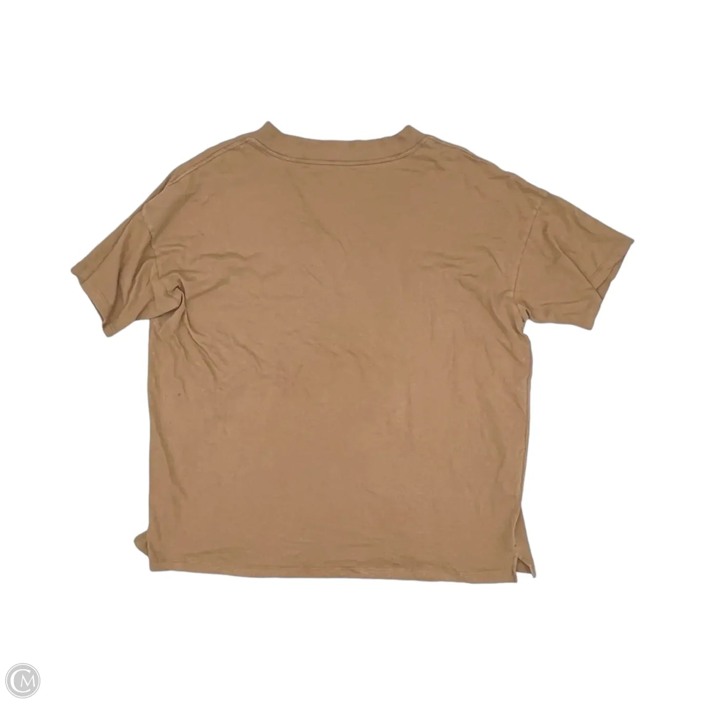 Top Short Sleeve By Aerie In Brown, Size: L