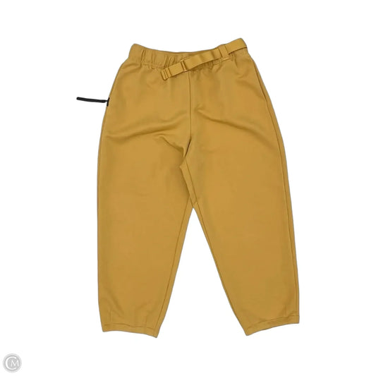 Athletic Pants By Nike In Black & Yellow, Size: L