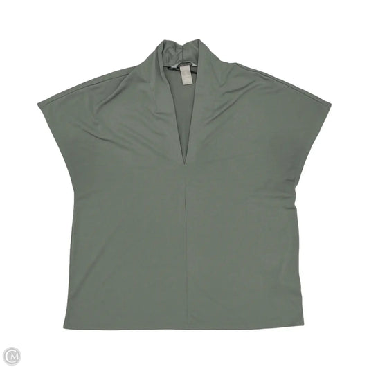 Blouse Short Sleeve By H&m In Green, Size: M