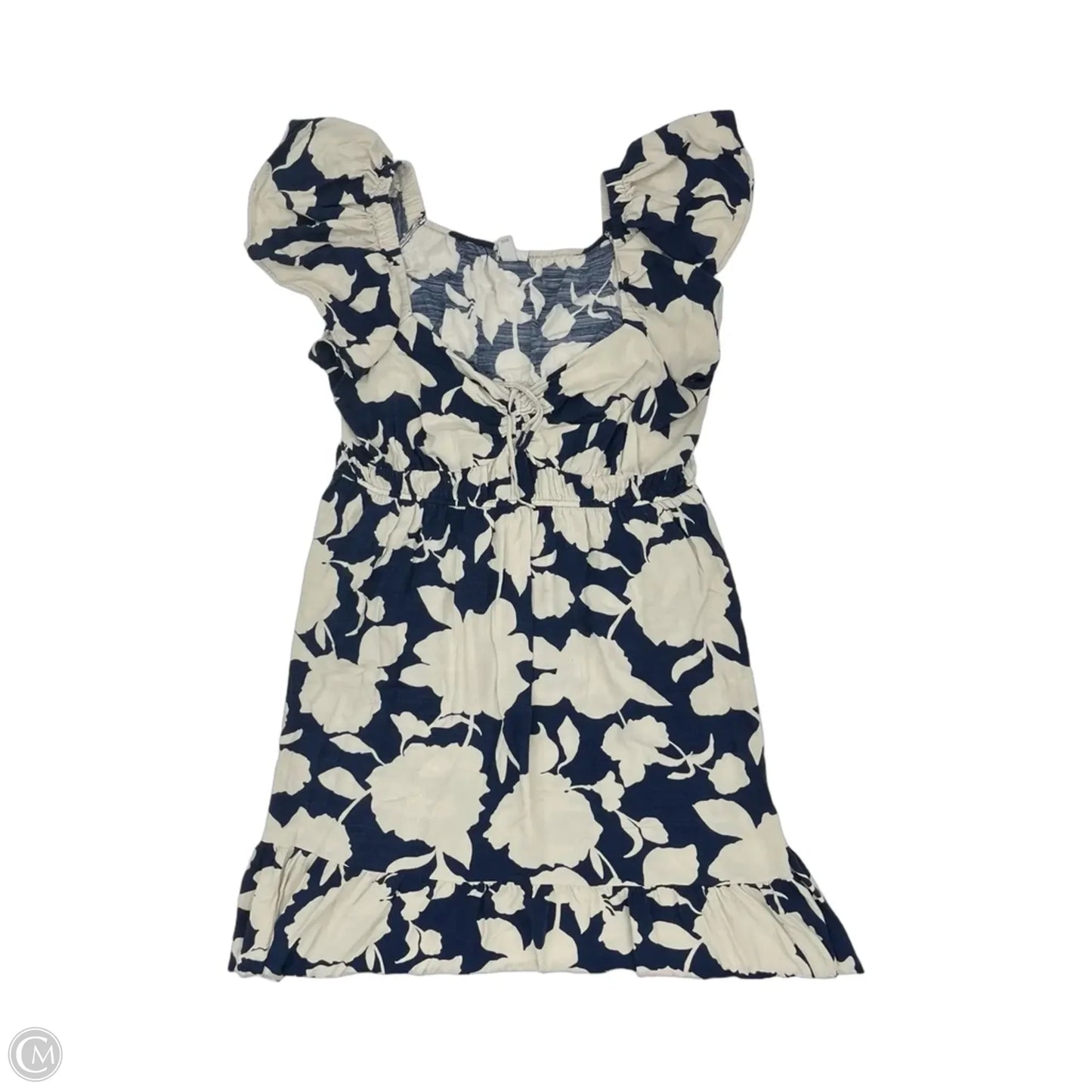 Dress Casual Midi By Ava & Viv In Blue & Cream, Size: 2x