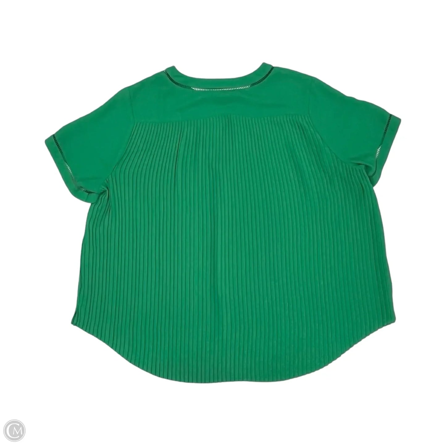 Blouse Short Sleeve By Cato In Green, Size: 1x