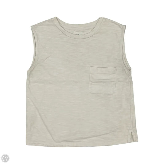 Top Short Sleeve By Lou And Grey In Cream, Size: M