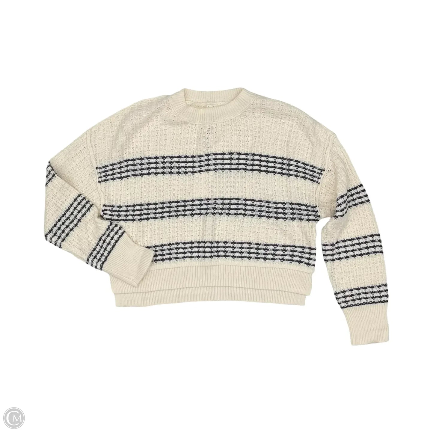 Sweater By Thread And Supply In Blue & Cream, Size: M