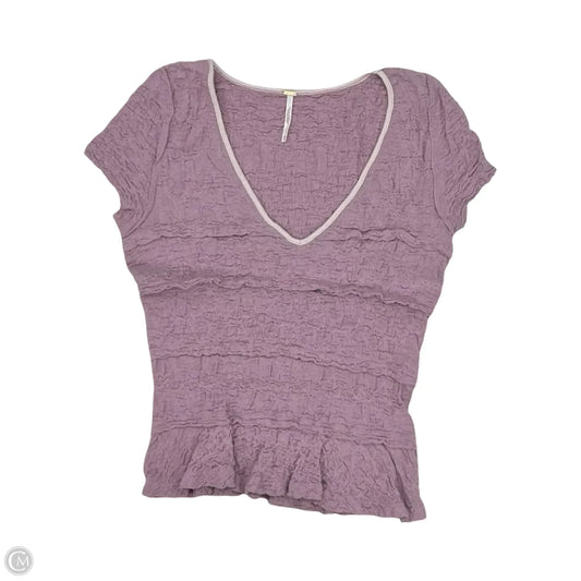 Top Short Sleeve By Free People In Pink, Size: M