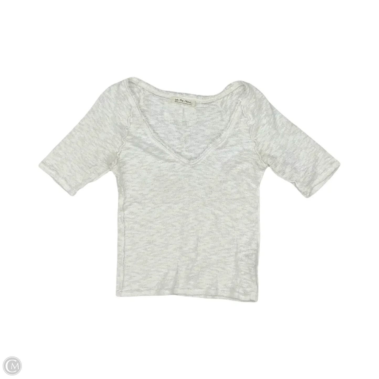 Top Short Sleeve By We The Free In Cream, Size: M