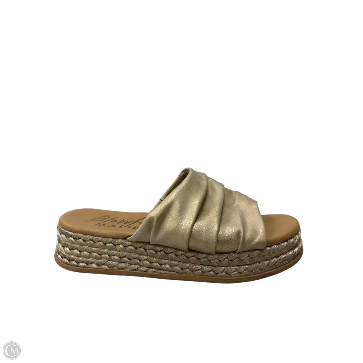 Sandals Flats By Blowfish In Gold, Size: 6.5