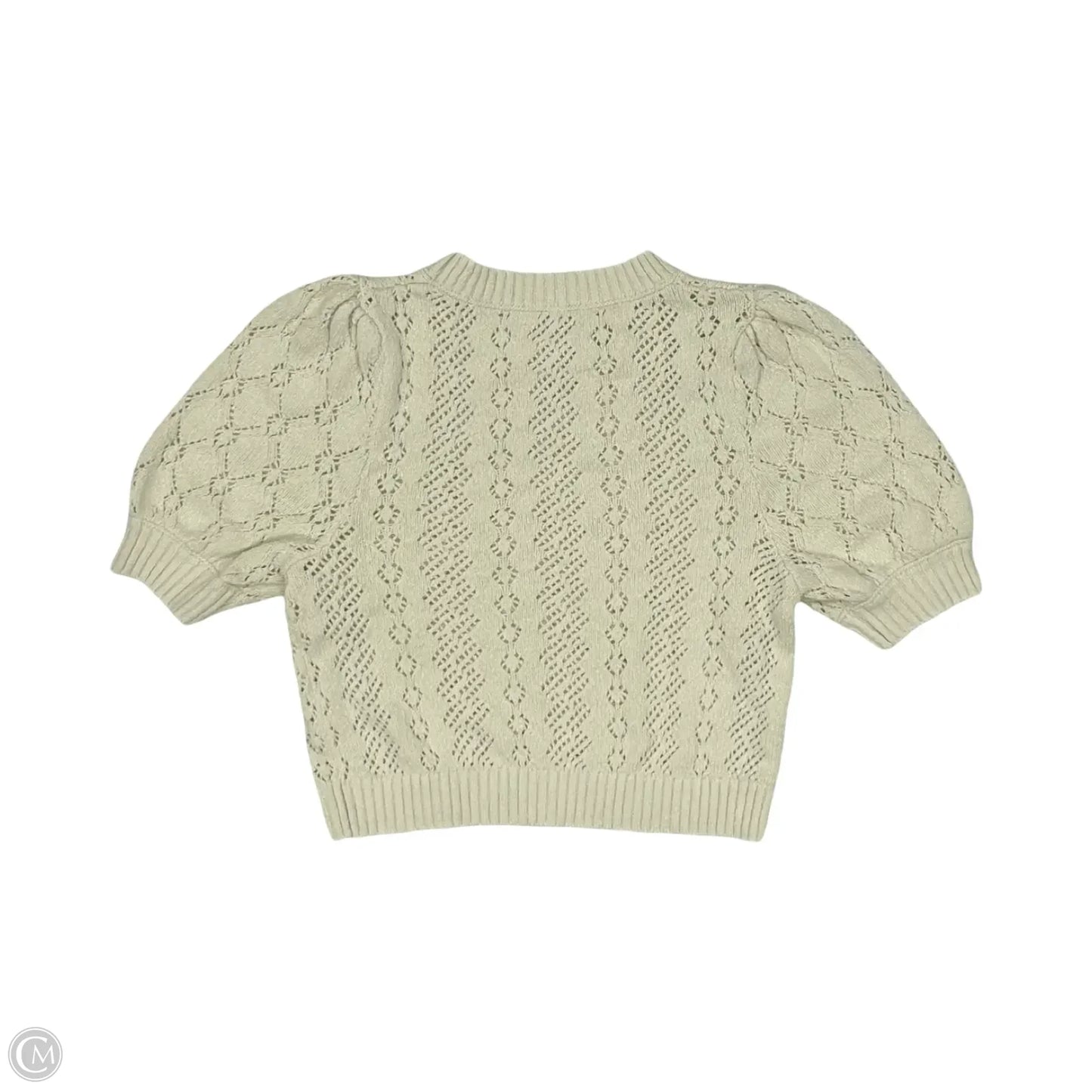 Sweater Short Sleeve By Free People In Tan, Size: S