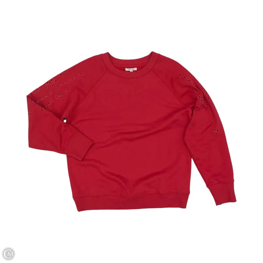 Sweatshirt Crewneck By Maurices In Red, Size: S