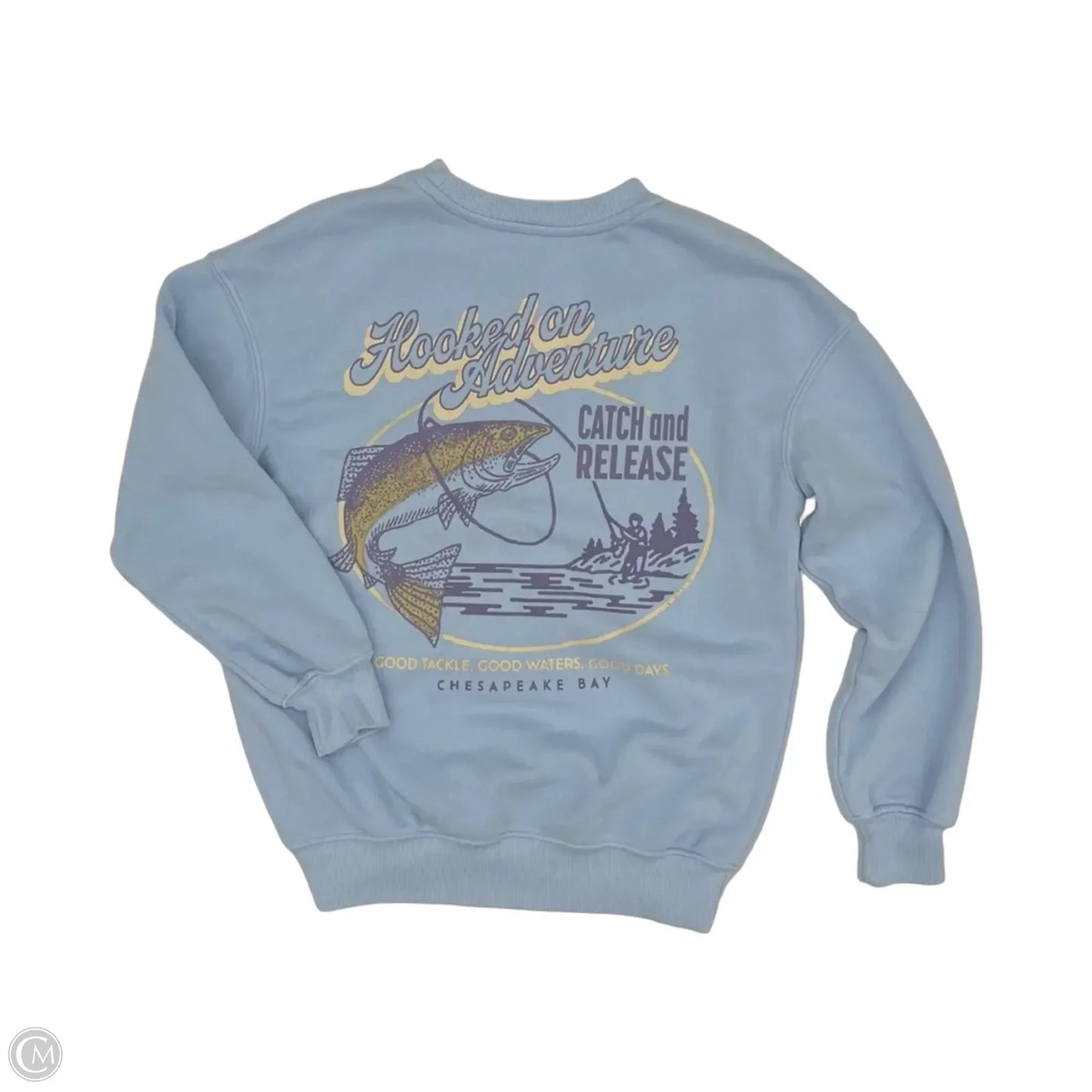 Sweatshirt Crewneck By Zoe And Liv In Blue, Size: Xxs