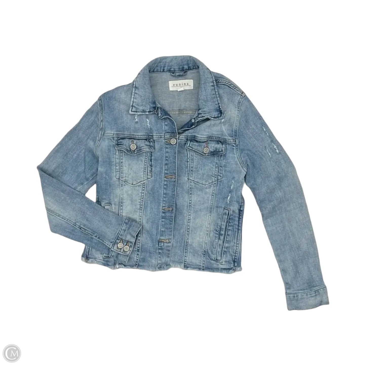 Jacket Denim By Eunina In Blue Denim, Size: S