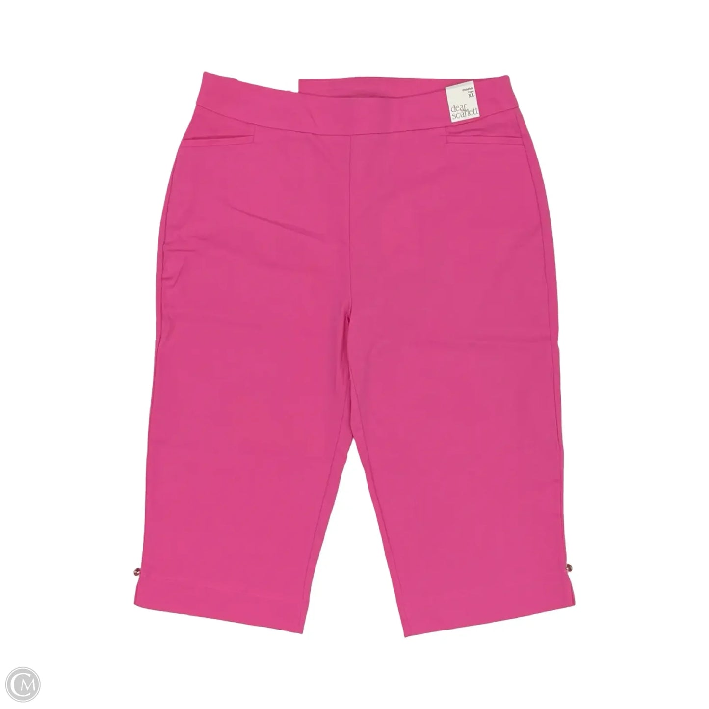 Pants Cropped By Dear Scarlett In Pink, Size: Xl