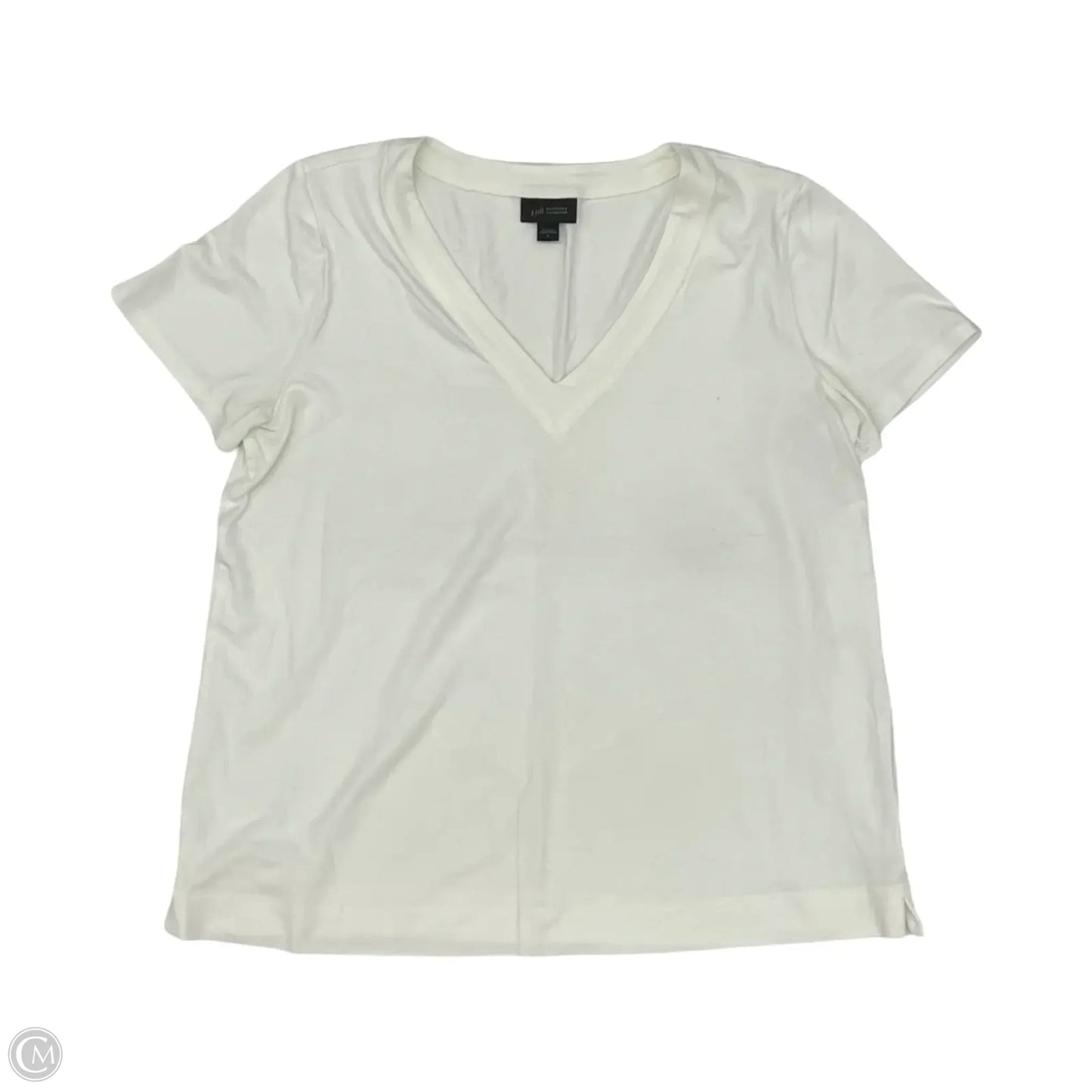 Top Short Sleeve By J. Jill In Cream, Size: S