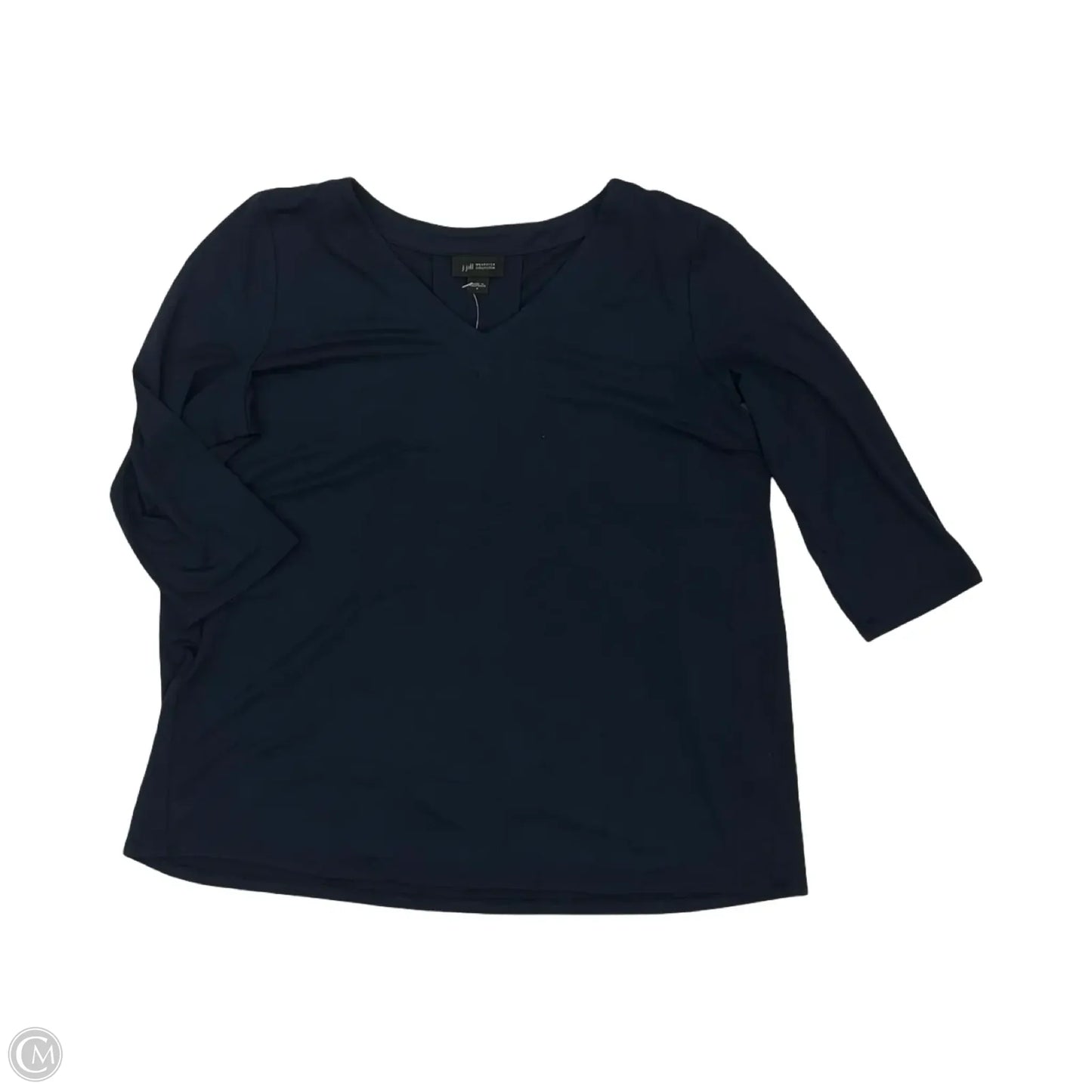 Top 3/4 Sleeve By J. Jill In Navy, Size: S