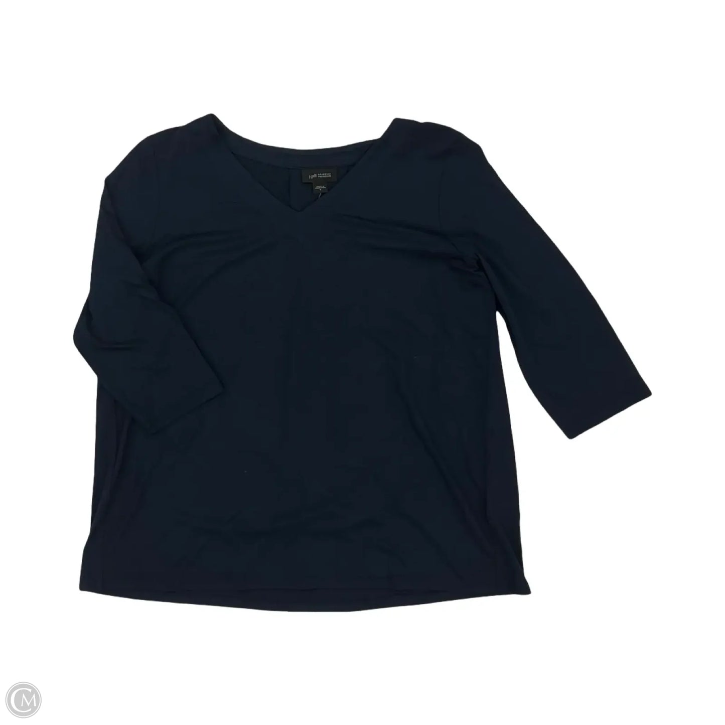 Top 3/4 Sleeve By J. Jill In Navy, Size: S