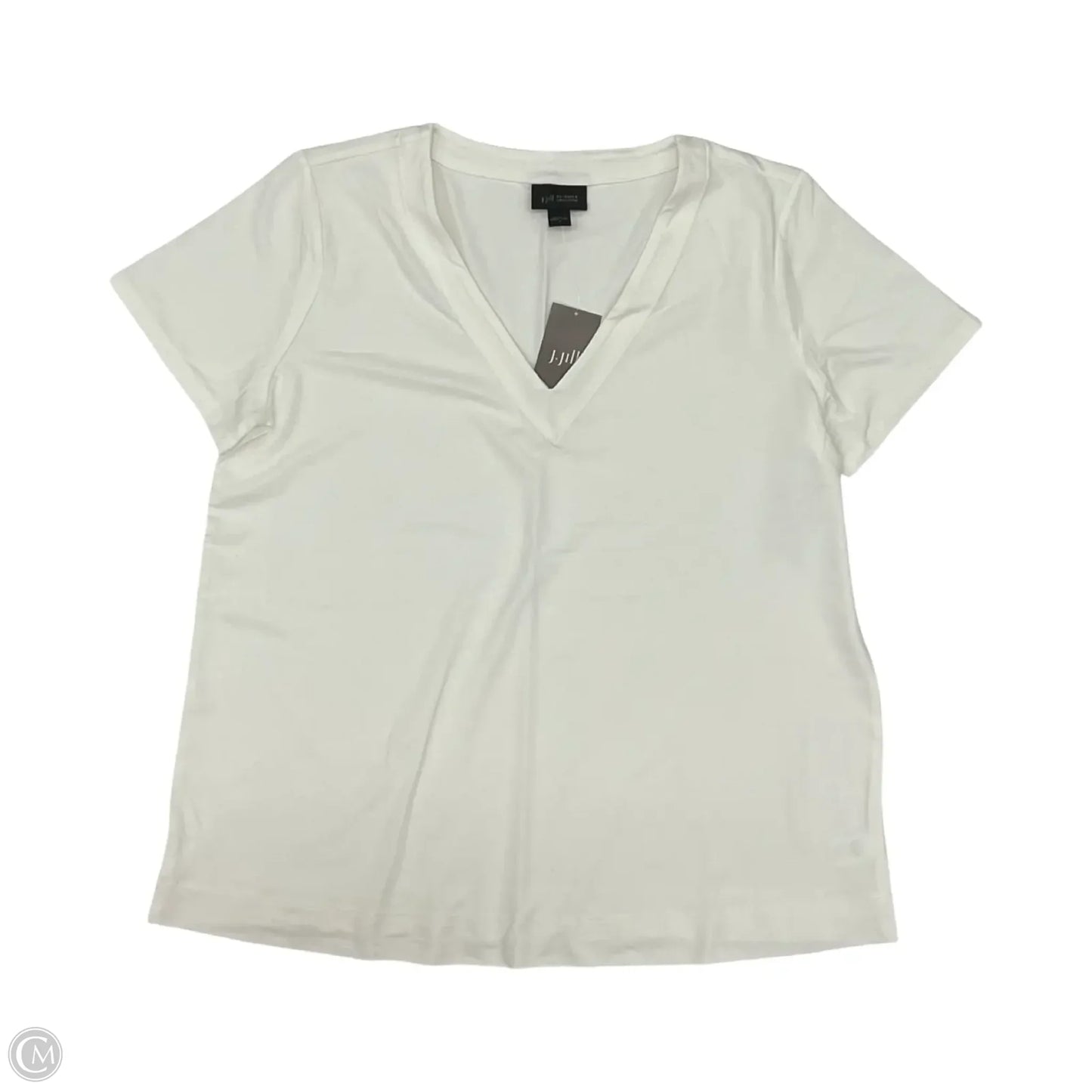Top Short Sleeve By J. Jill In Cream, Size: S