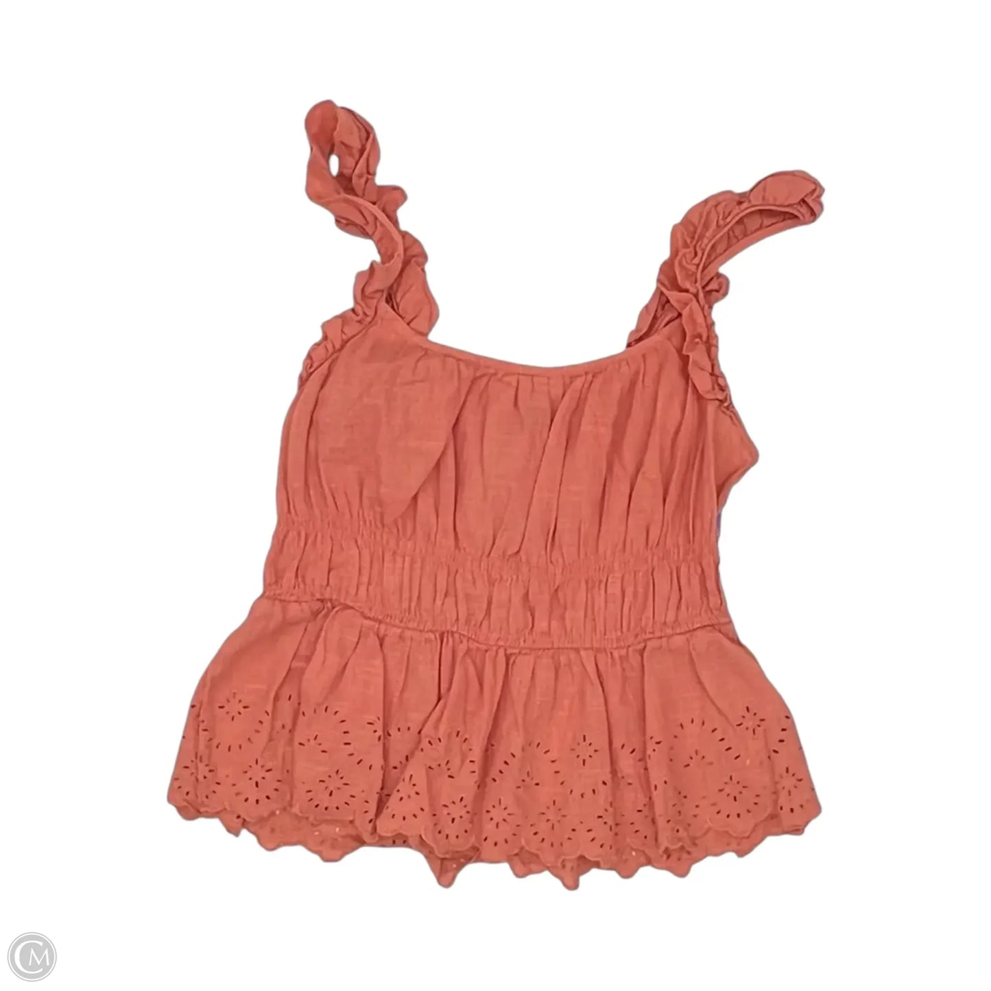 Blouse Sleeveless By Old Navy In Orange, Size: L