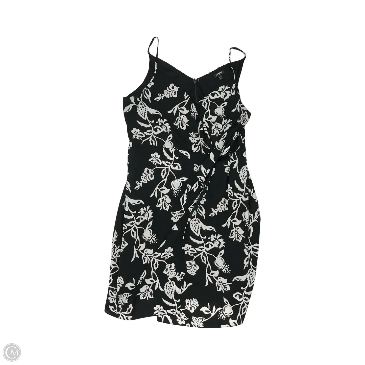 Dress Party Midi By Express In Black & White, Size: Xl