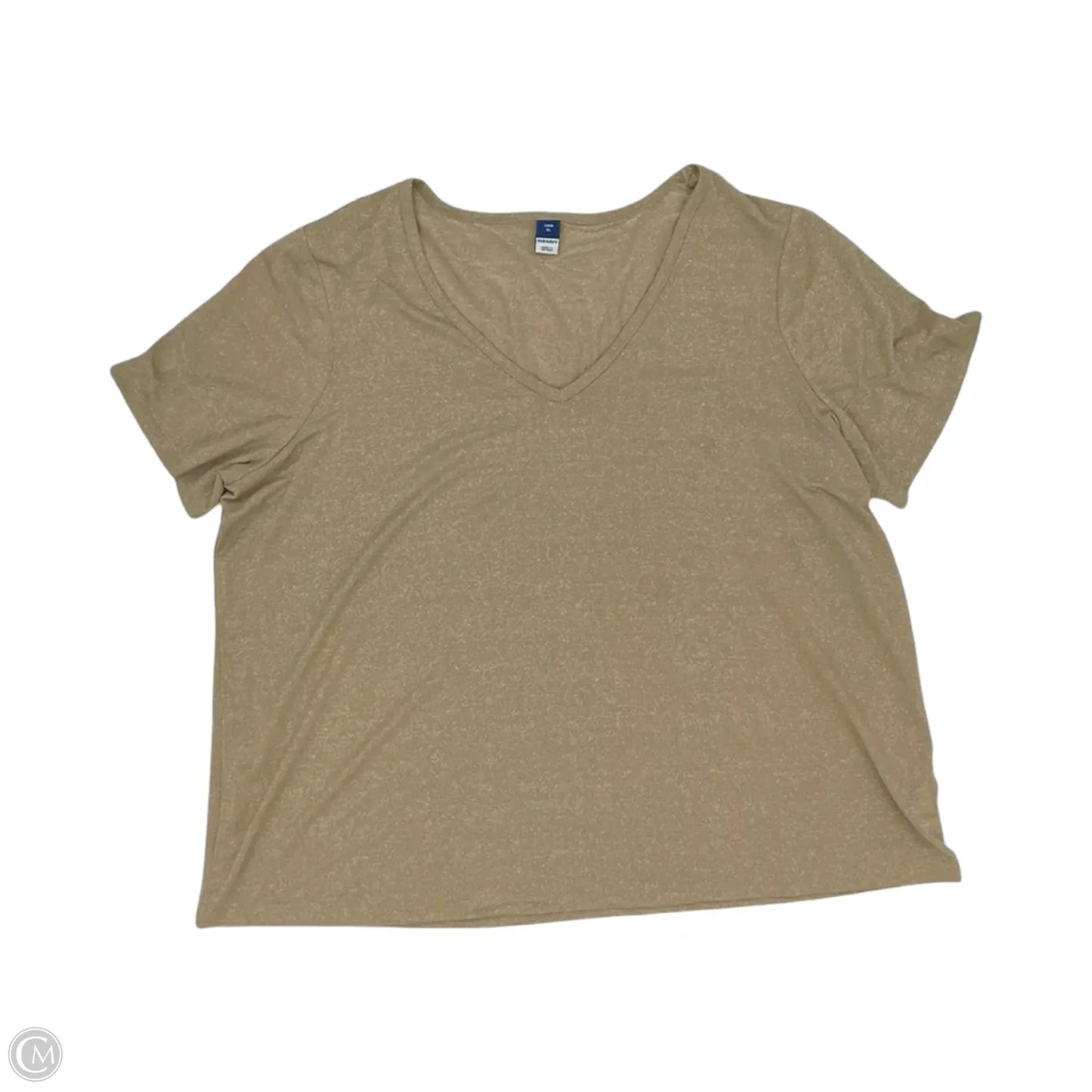 Top Short Sleeve By Spin In Tan, Size: M