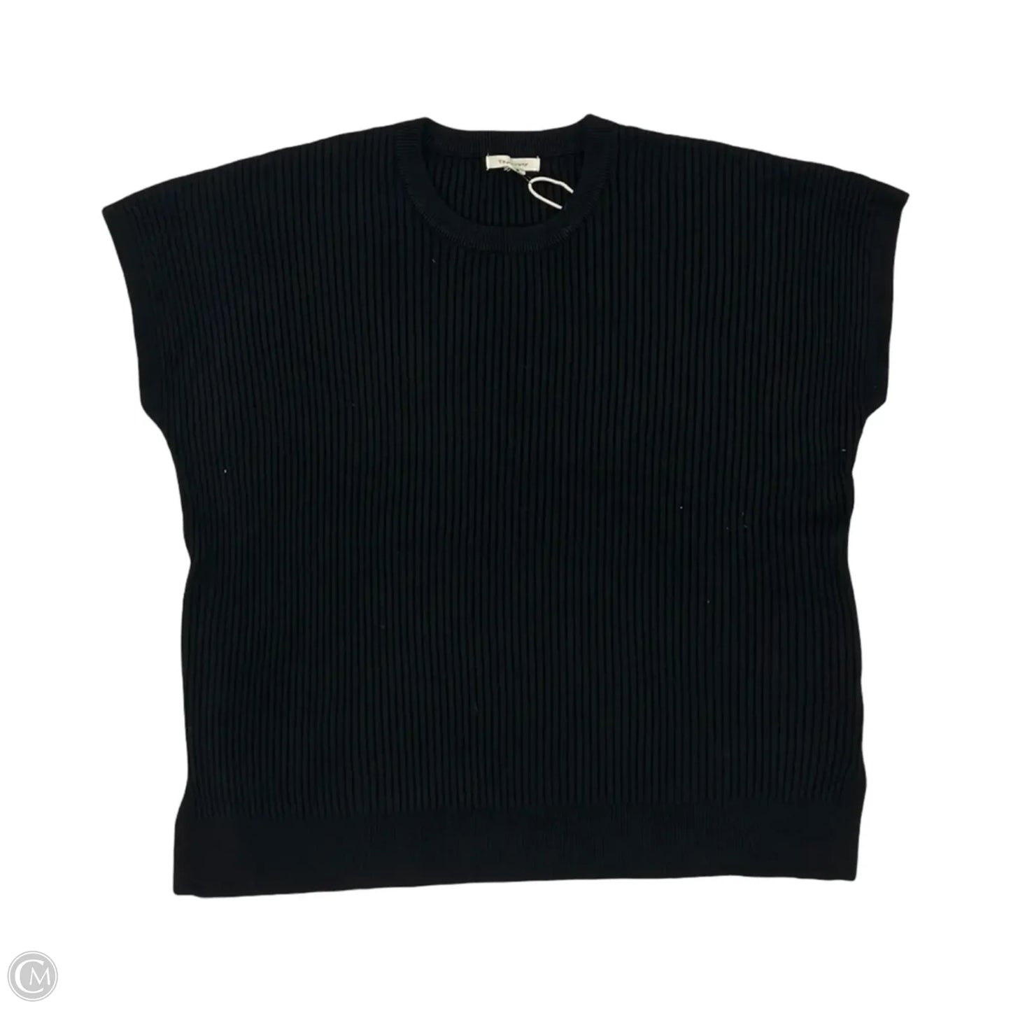 Sweater Short Sleeve By Tea N Rose In Black, Size: L