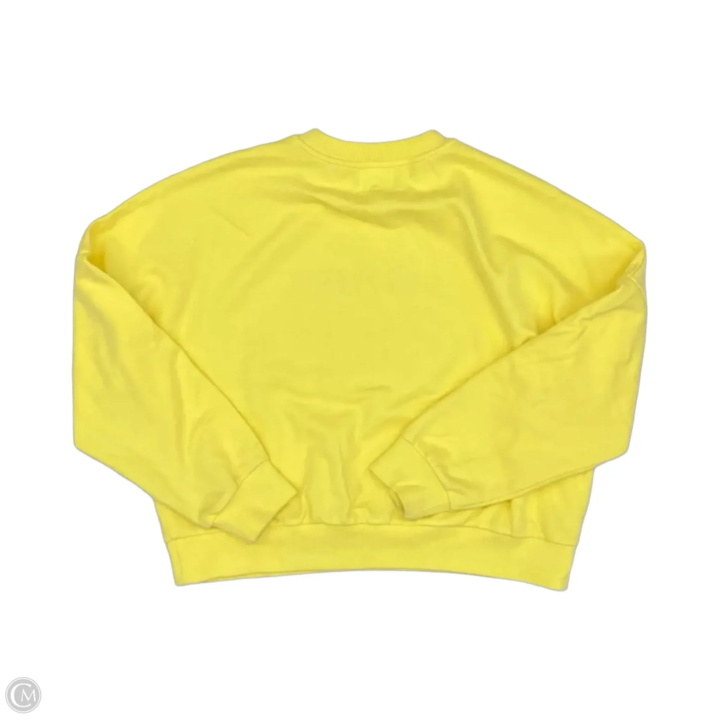 Sweatshirt Crewneck By Clothes Mentor In Yellow, Size: M