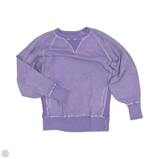 Sweatshirt Crewneck By Zenana In Purple, Size: M