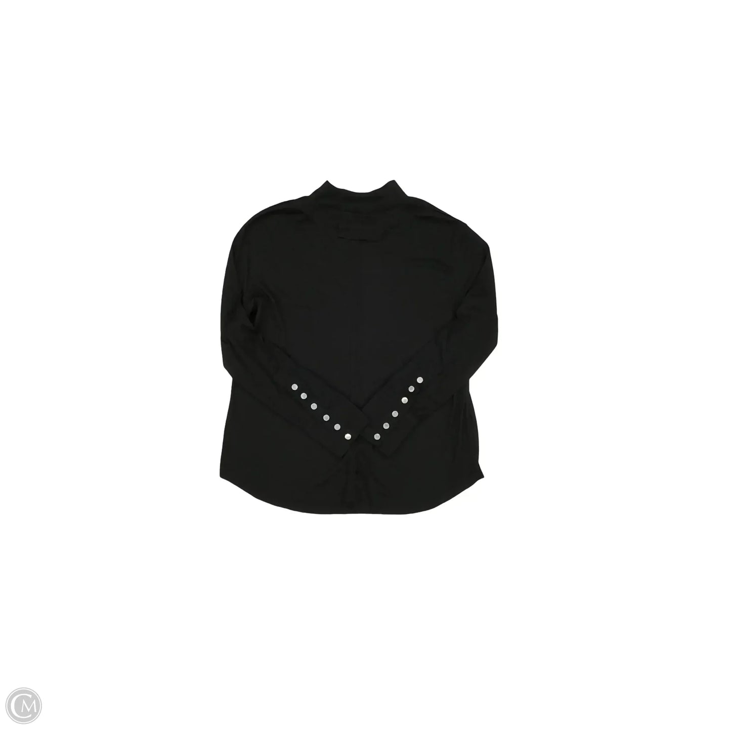 Top Long Sleeve By Clothes Mentor In Black, Size: M
