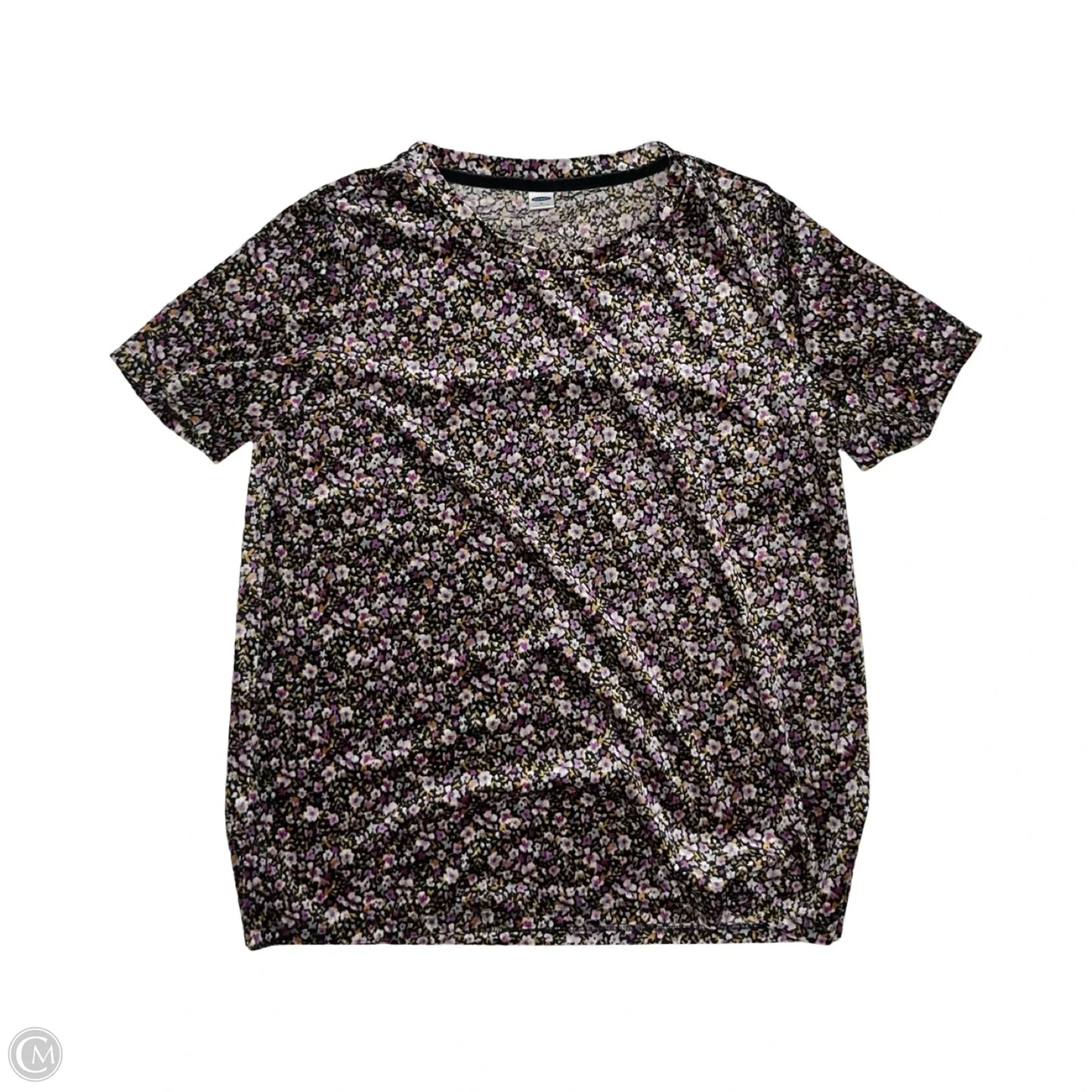 Top Short Sleeve By Old Navy In Floral Print, Size: M