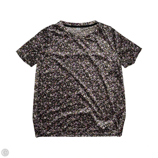Top Short Sleeve By Old Navy In Floral Print, Size: M
