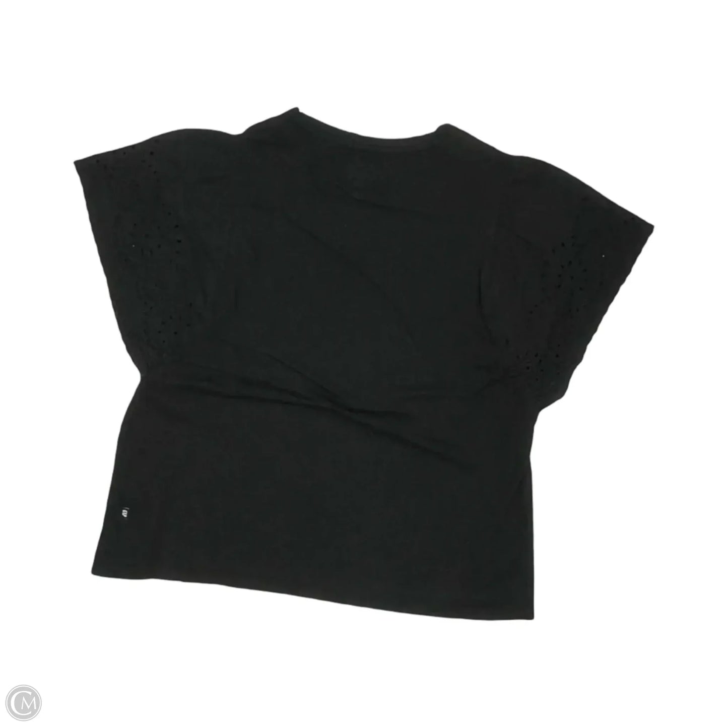 Top Short Sleeve By Gap In Black, Size: M