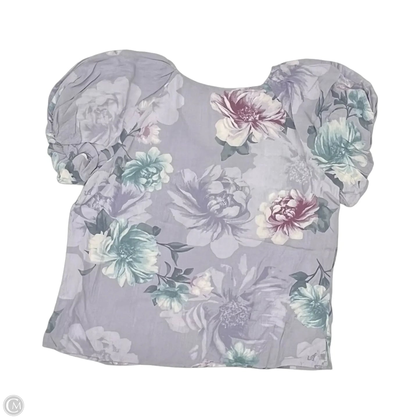 Blouse Short Sleeve By Oddi In Floral Print, Size: M