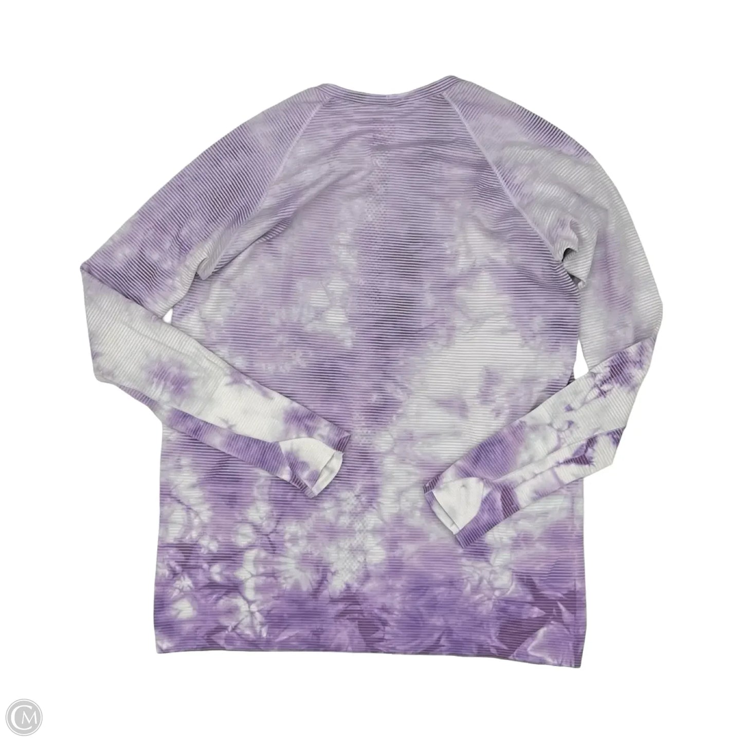 Athletic Top Long Sleeve Crewneck By Lululemon In Purple, Size: L