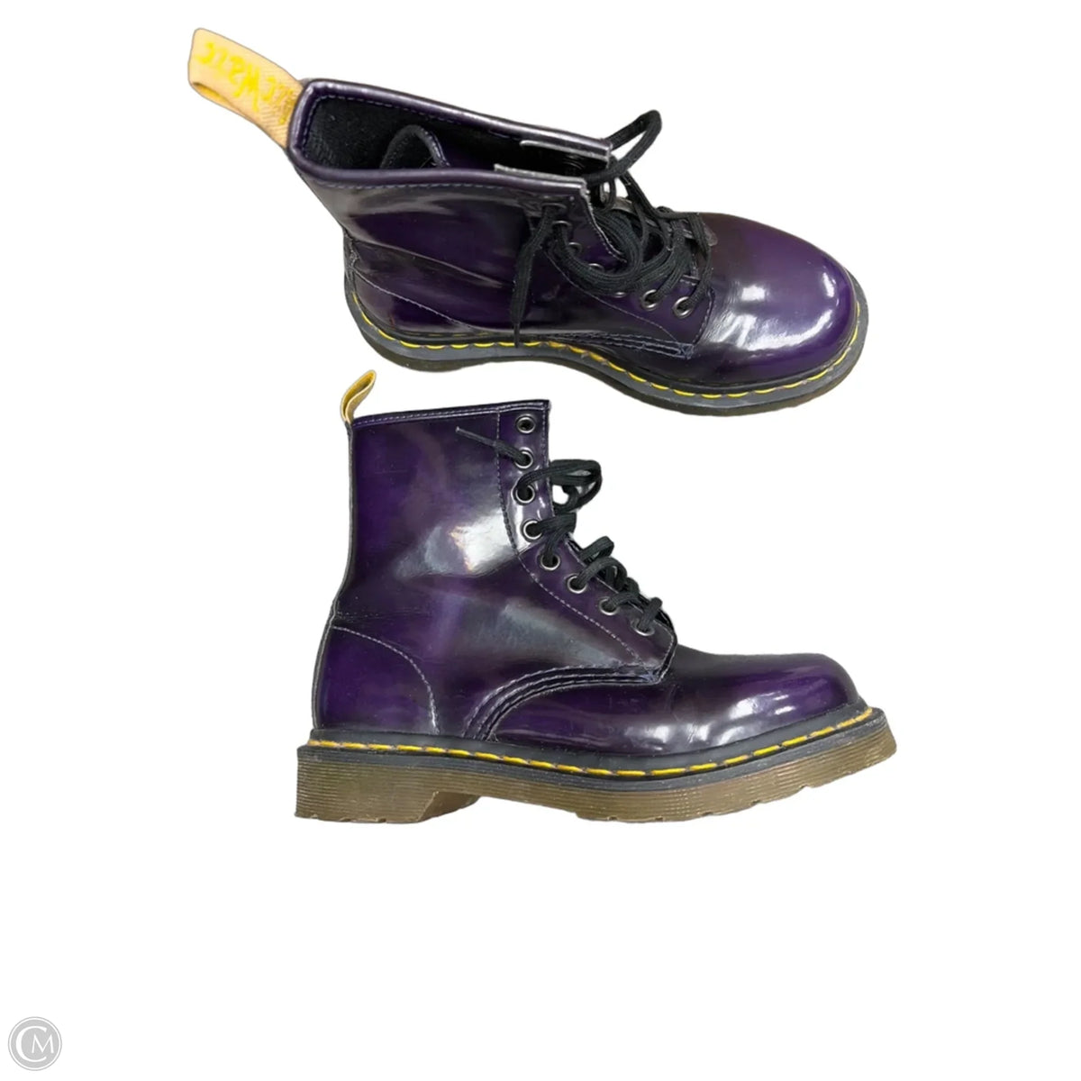 Boots Combat By Dr Martens In Purple, Size: 6