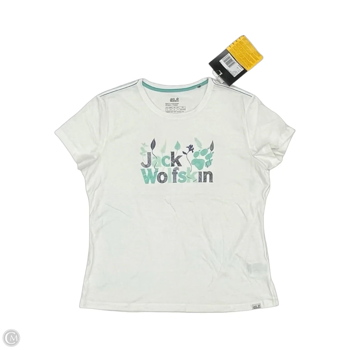 Top Short Sleeve By Clothes Mentor In Green & White, Size: Xl