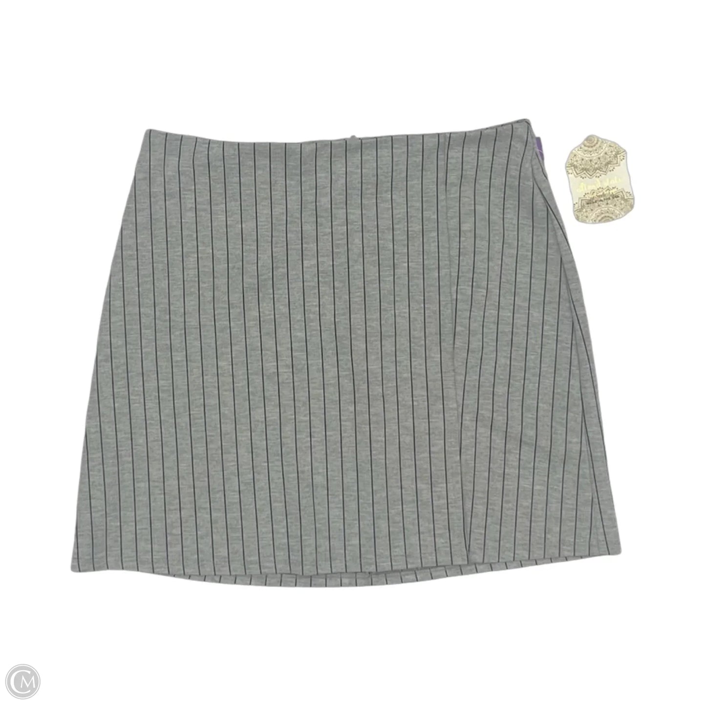 Skirt Mini & Short By Altard State In Black & Grey, Size: L