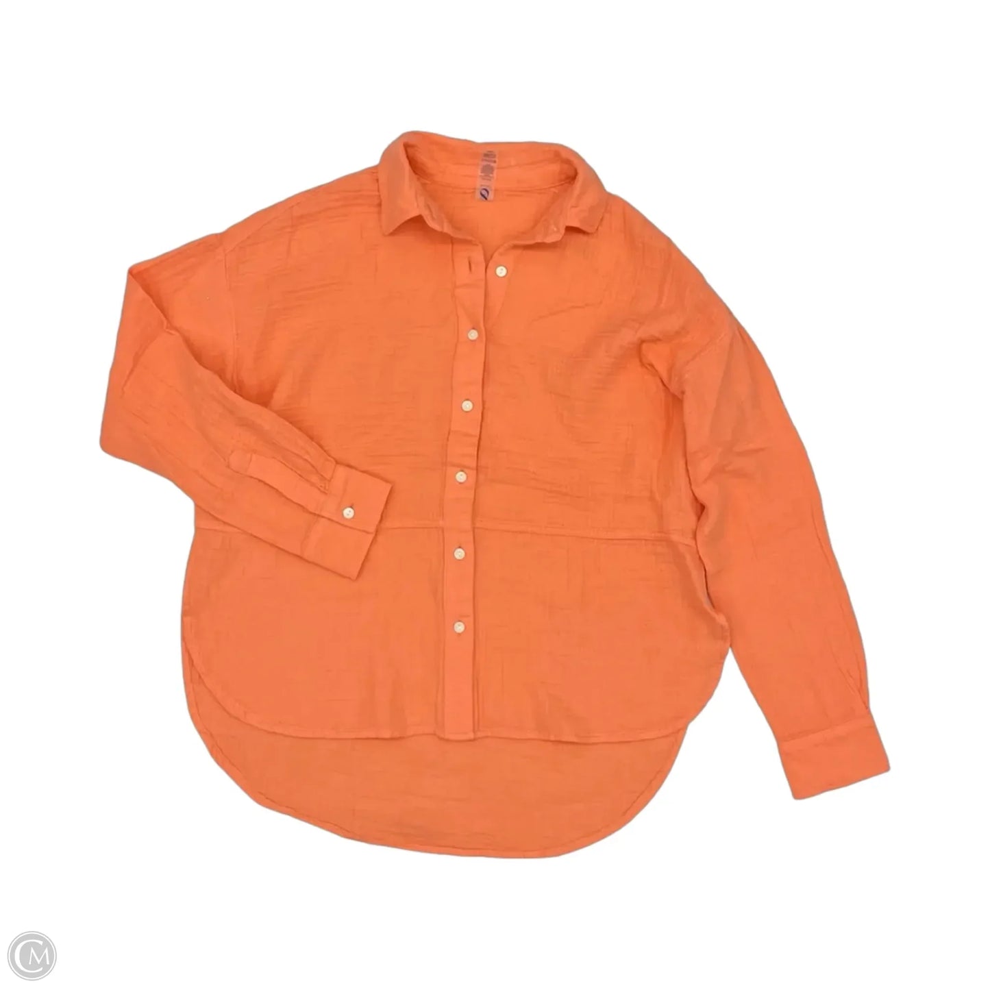 Top Long Sleeve By Lou And Grey In Orange, Size: S