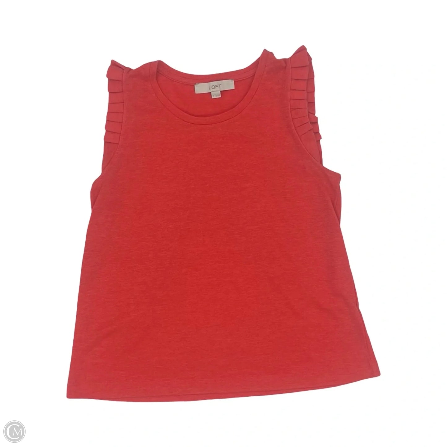 Blouse Sleeveless By Loft In Orange, Size: S