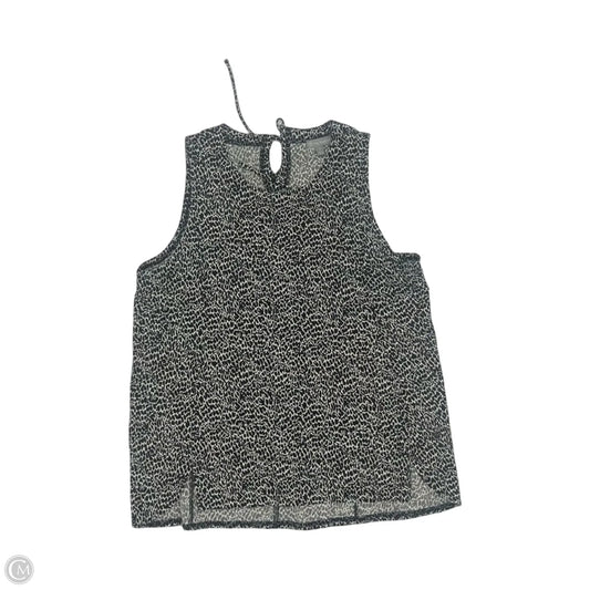 Blouse Sleeveless By Talbots In Black & Cream, Size: S