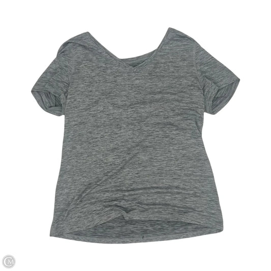Athletic Top Short Sleeve By Athletic Works In Grey, Size: S