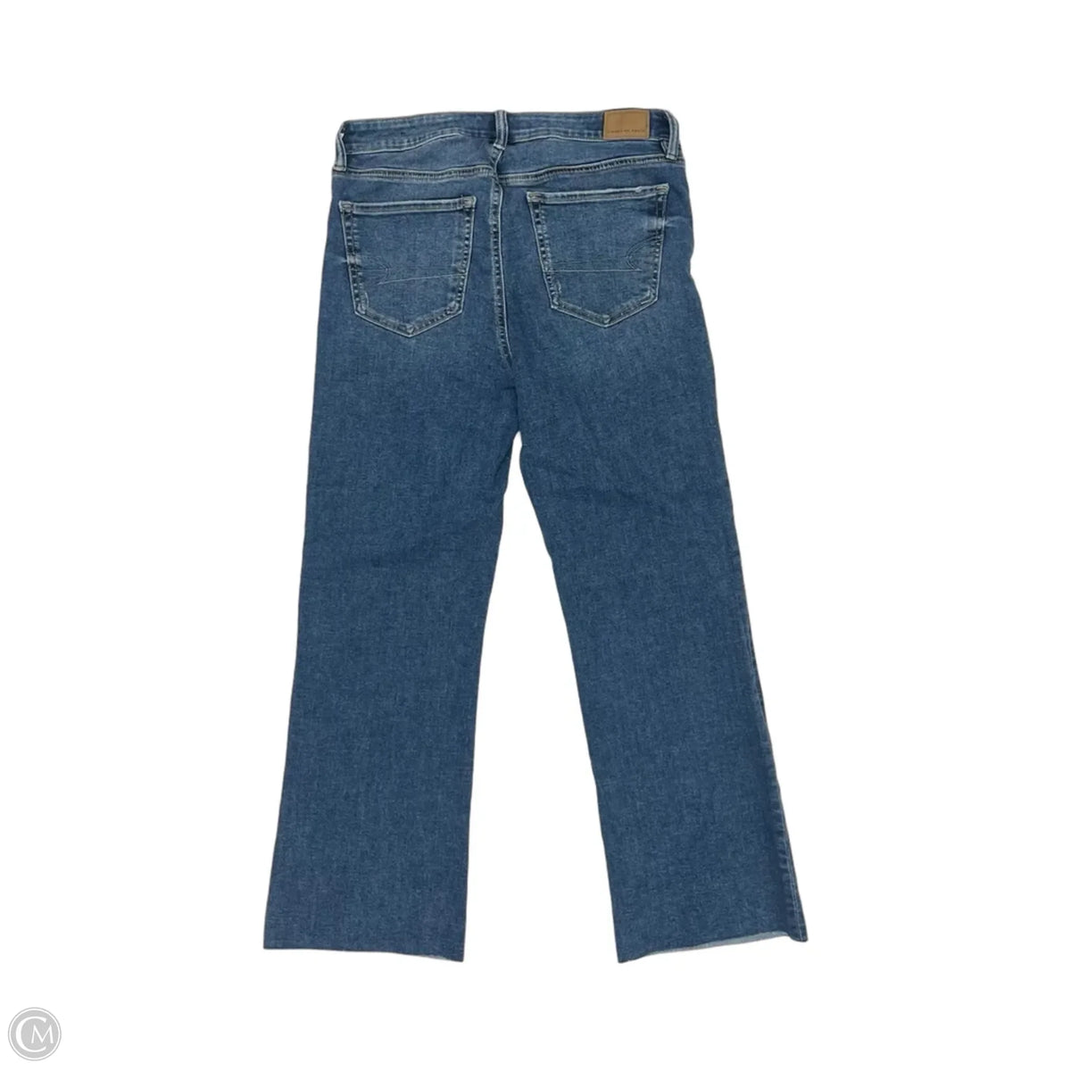 Jeans Cropped By American Eagle In Blue Denim, Size: 4