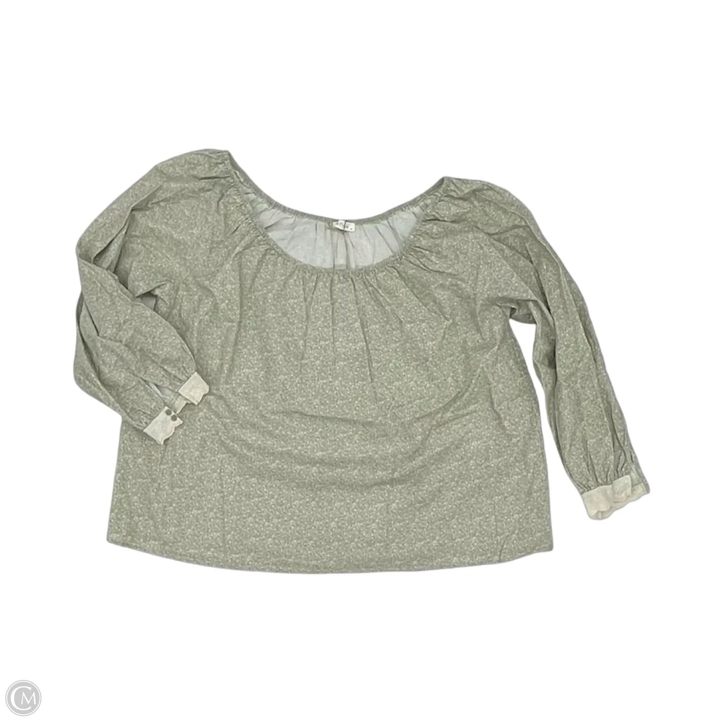 Blouse Long Sleeve By Clothes Mentor In Floral Print, Size: M