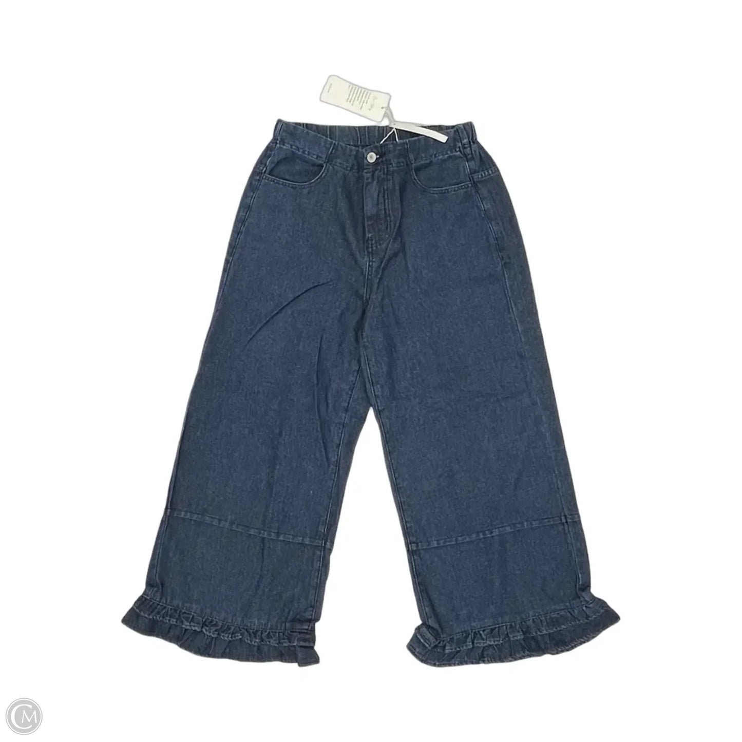 Pants Wide Leg By Clothes Mentor In Blue Denim, Size: 4
