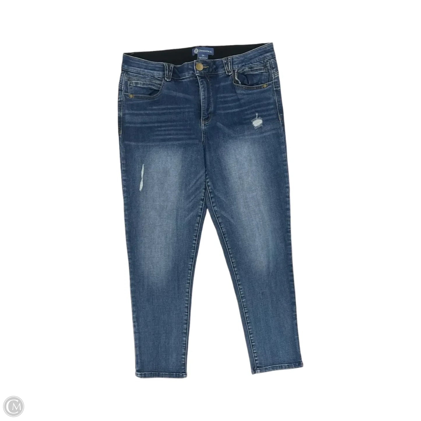 Jeans Skinny By Democracy In Blue Denim, Size: 14