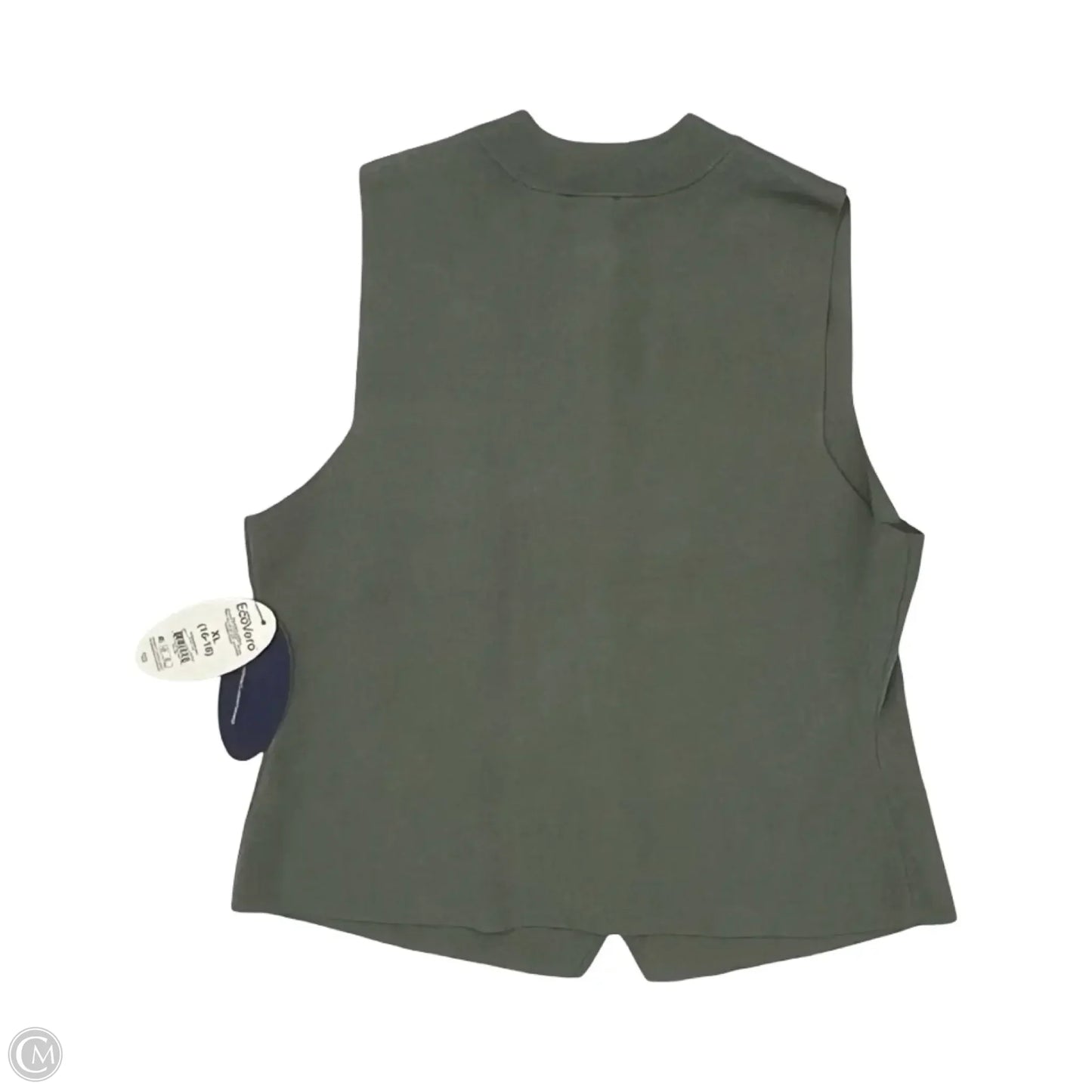 Vest Sweater By Scoop In Green, Size: Xl