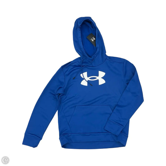 Athletic Sweatshirt Hoodie By Under Armour In Blue, Size: S