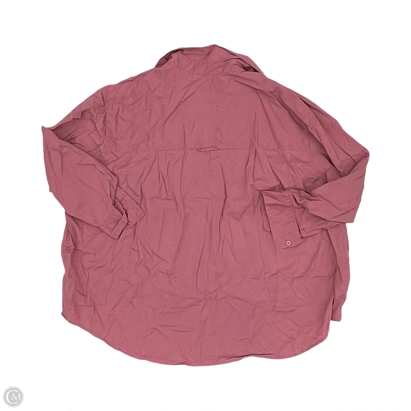 Top Long Sleeve By A New Day In Pink, Size: 2x